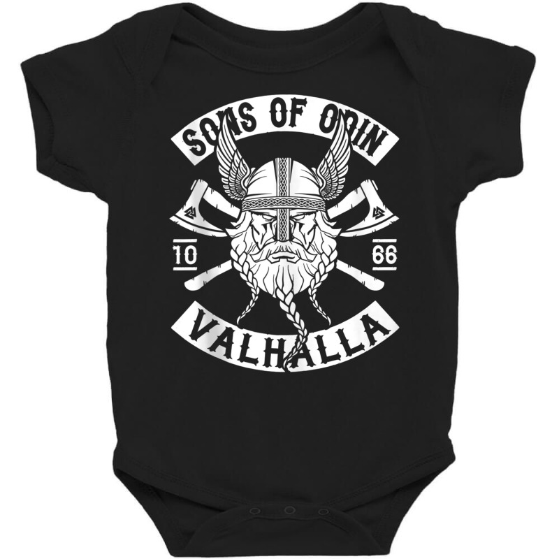 Norse Mythology Viking Clothing & Apparel   Sons Of Odin Tank Top Baby Bodysuit by cm-arts | Artistshot