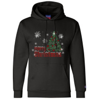 Sparklenation Merry Christmas Tree Bling Rhinestone T Shirt Champion Hoodie | Artistshot