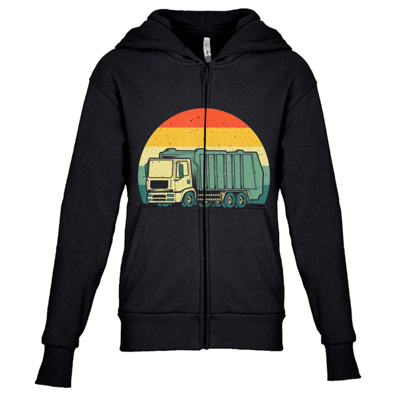 Garbage Truck S Men Women Trash Truck Youth Zipper Hoodie by cm-arts | Artistshot