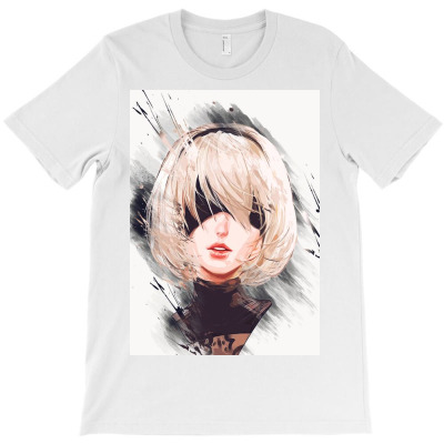 Nier Automata Art 4 T-shirt Designed By Animal Machine