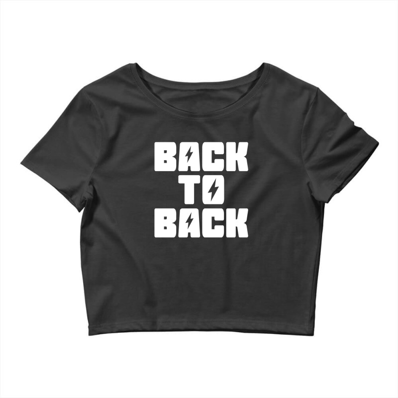 Back To Back Lightning Hockey Crop Top by RoxannUhlich | Artistshot