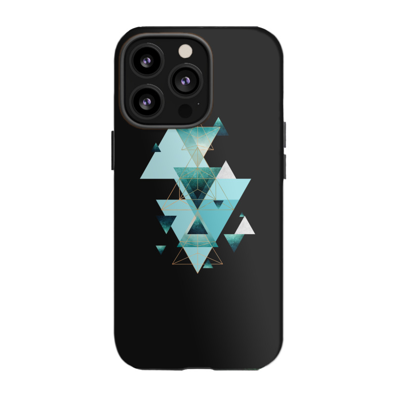 Geometric Triangle Compilation In Teal Iphone 13 Pro Case | Artistshot