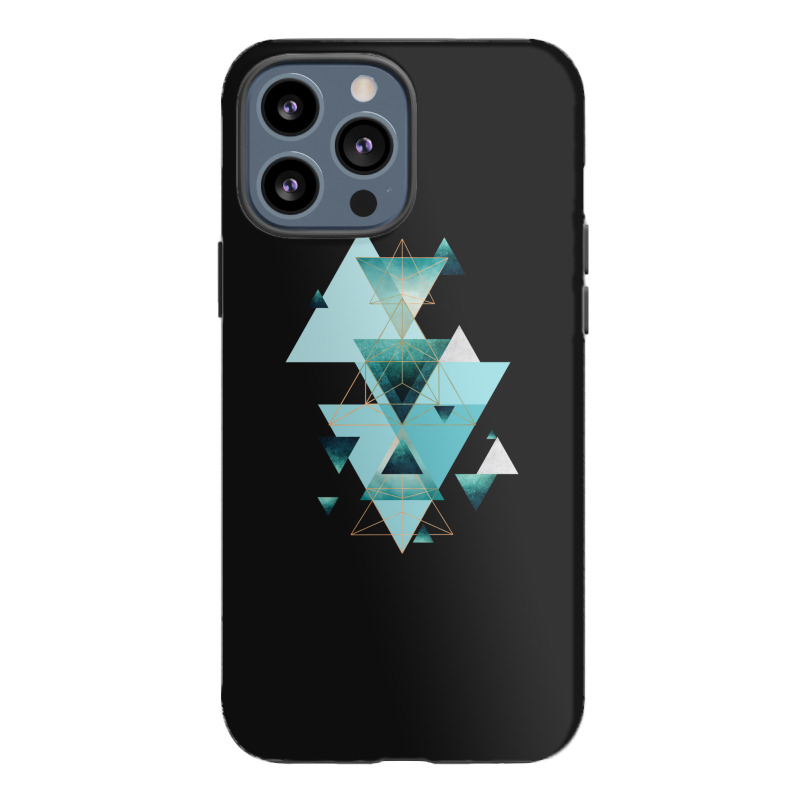 Geometric Triangle Compilation In Teal Iphone 13 Pro Max Case | Artistshot