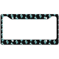 Geometric Triangle Compilation In Teal License Plate Frame | Artistshot