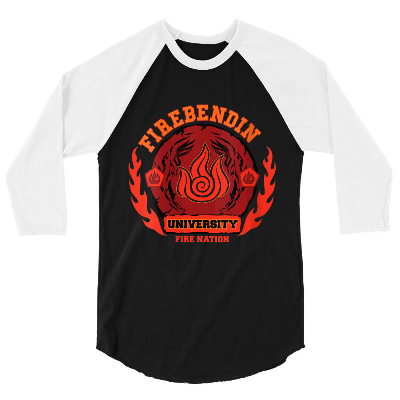 Womens Firebendin University Fire Nation V-neck 3/4 Sleeve Shirt | Artistshot