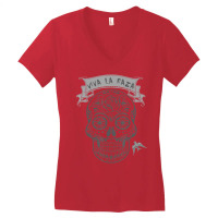 Candy Skull, Viva La Raza Quote Women's V-neck T-shirt | Artistshot