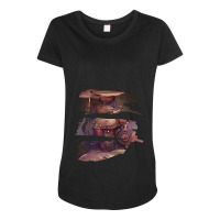 Beautiful Drum Graphic Verc Instrument Art Musician Futuristic Digital Maternity Scoop Neck T-shirt | Artistshot