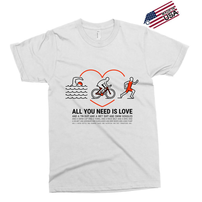 All You Need Is Love Quot  Triathlete Exclusive T-shirt by YAMARIMULERO | Artistshot