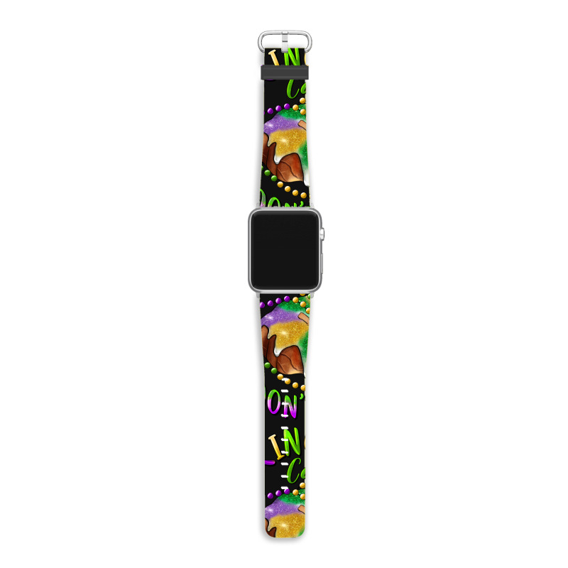 Mardi Gras King Cake Calories Don't Count Apple Watch Band | Artistshot