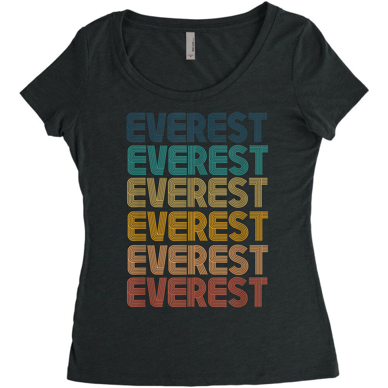 Retro Vintage Everest Classic Name Cool 80s 90s T Shirt Women's Triblend Scoop T-shirt by cm-arts | Artistshot