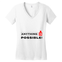 Anything Is Possible Women's V-neck T-shirt | Artistshot