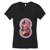 Beautiful Guitar Instrument Abstract Futuristic Musician Digital Art Women's V-neck T-shirt | Artistshot