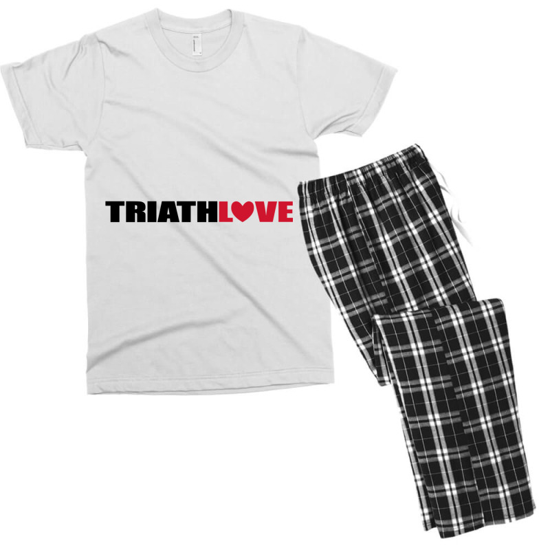 Cool Design For Triathlon With Lots Of Love Men's T-shirt Pajama Set by YAMARIMULERO | Artistshot