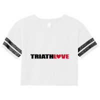 Cool Design For Triathlon With Lots Of Love Scorecard Crop Tee | Artistshot