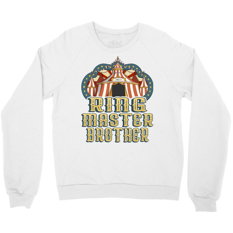 Ringmaster Brother   Vintage Circus Birthday Long Sleeve T Shirt Crewneck Sweatshirt by cm-arts | Artistshot