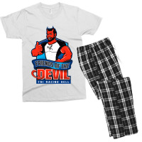 Friends Of The Devil Men's T-shirt Pajama Set | Artistshot