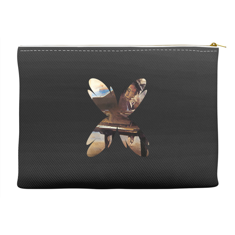 Beautiful Pianist Art Abstract Futuristic Digital Graphic Accessory Pouches | Artistshot