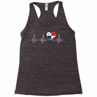 Panamá Love Heartbeat And Panamanian Flag Heart Panama T Shirt Racerback Tank | Artistshot