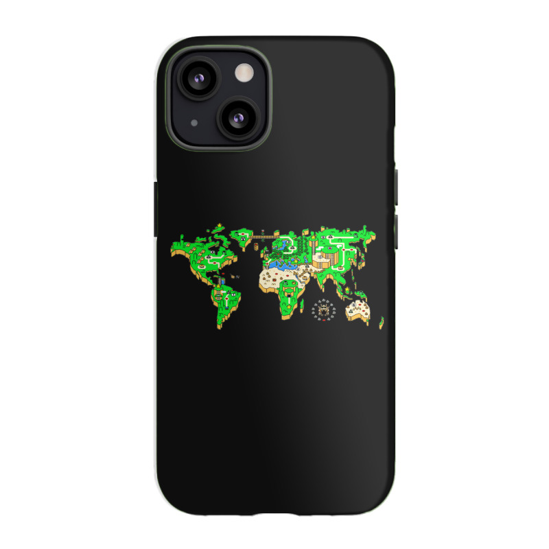 World Map Smw Snes Style Gift Iphone 13 Case | Artistshot