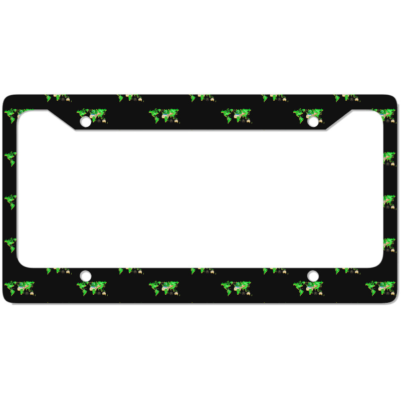 World Map Smw Snes Style Gift License Plate Frame | Artistshot