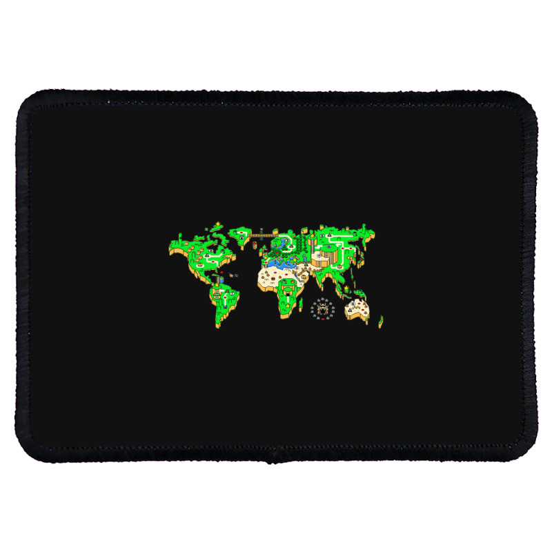 World Map Smw Snes Style Gift Rectangle Patch | Artistshot