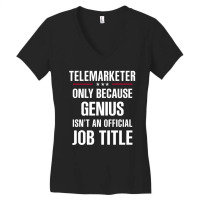 Gift For Genius Telemarketer Women's V-neck T-shirt | Artistshot