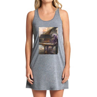 Beautiful Piano Musician Art Abstract Ver1 Futuristic Digital Graphic Tank Dress | Artistshot