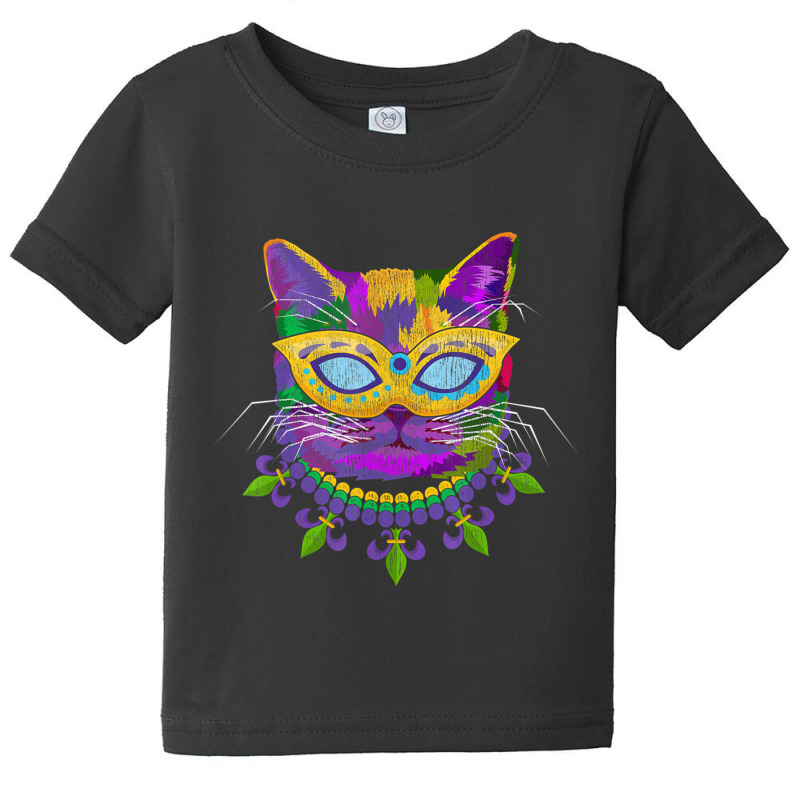 Cat Mardi Gras Baby Tee by cm-arts | Artistshot