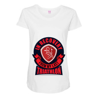 In Recovery  From My Last Triathlon Maternity Scoop Neck T-shirt | Artistshot