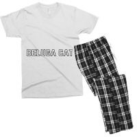 Beluga Cat Men's T-shirt Pajama Set | Artistshot