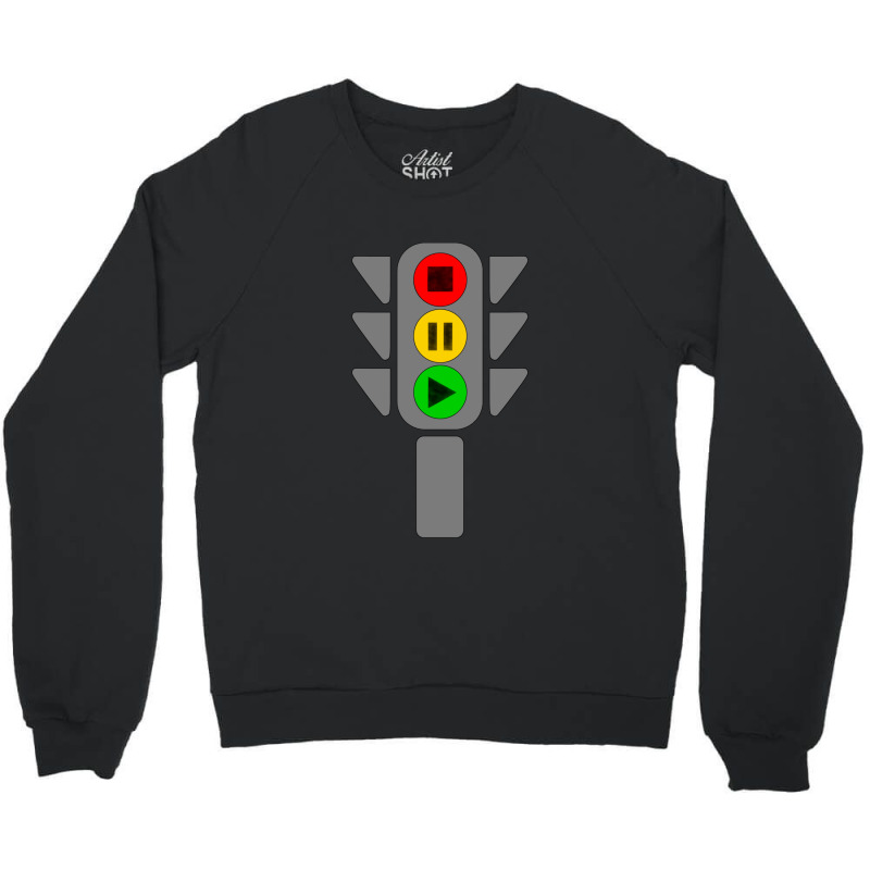 Traffic Lights (stop Crewneck Sweatshirt by JAMESDSHARP | Artistshot