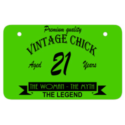 wintage 21 chick ATV License Plate | Artistshot