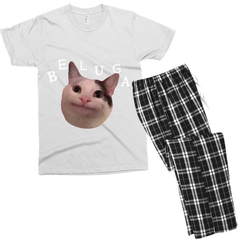 Beluga Cat Discord Men's T-shirt Pajama Set | Artistshot