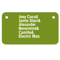 Prince Aliases Joey Coco & Jamie Starr Threads Motorcycle License Plate | Artistshot