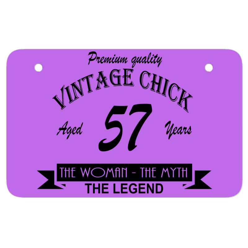 Wintage Chick 57 Atv License Plate | Artistshot