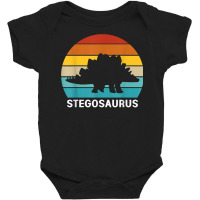 Retro Dinosaur Women Stegosaurus T Shirt Baby Bodysuit | Artistshot