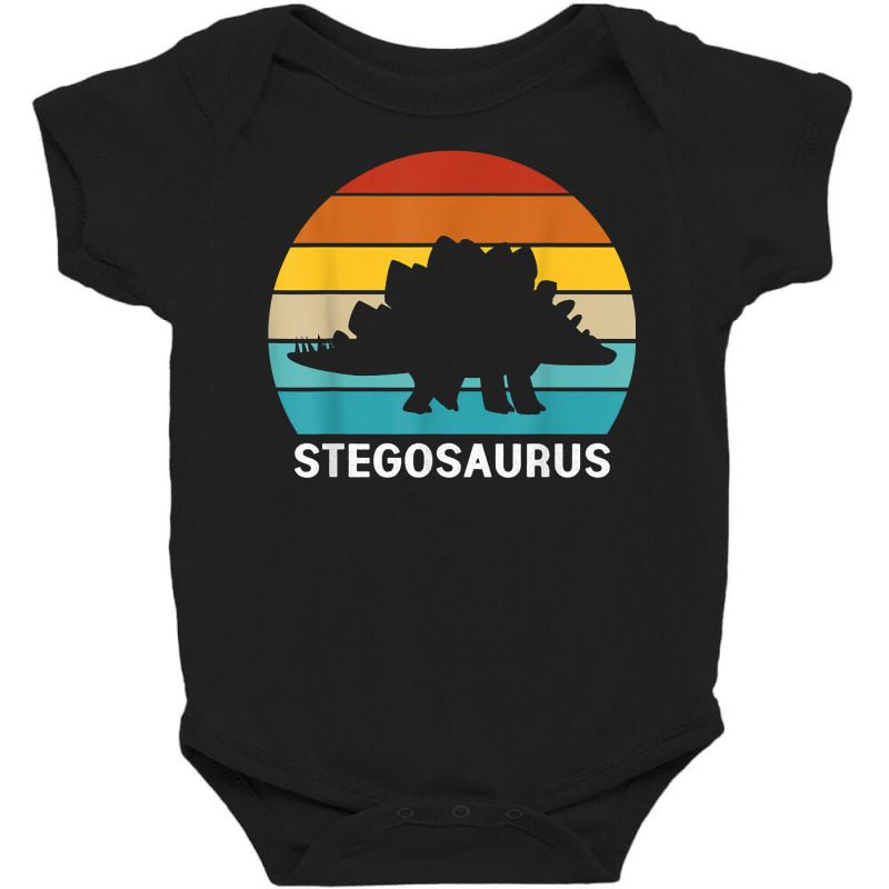 Retro Dinosaur Women Stegosaurus T Shirt Baby Bodysuit | Artistshot