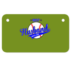 best husbond since 1994 baseball Motorcycle License Plate | Artistshot