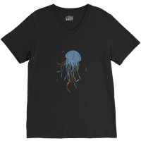 Modular Jellyfish Synthesizer For Musician V-neck Tee | Artistshot