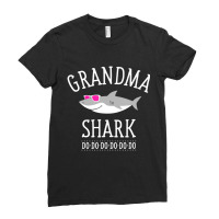 Grandma Shark Ladies Fitted T-shirt | Artistshot