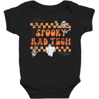 Groovy Spooky Rad Tech Retro Radiologist Halloween Xray Tech T Shirt Baby Bodysuit | Artistshot