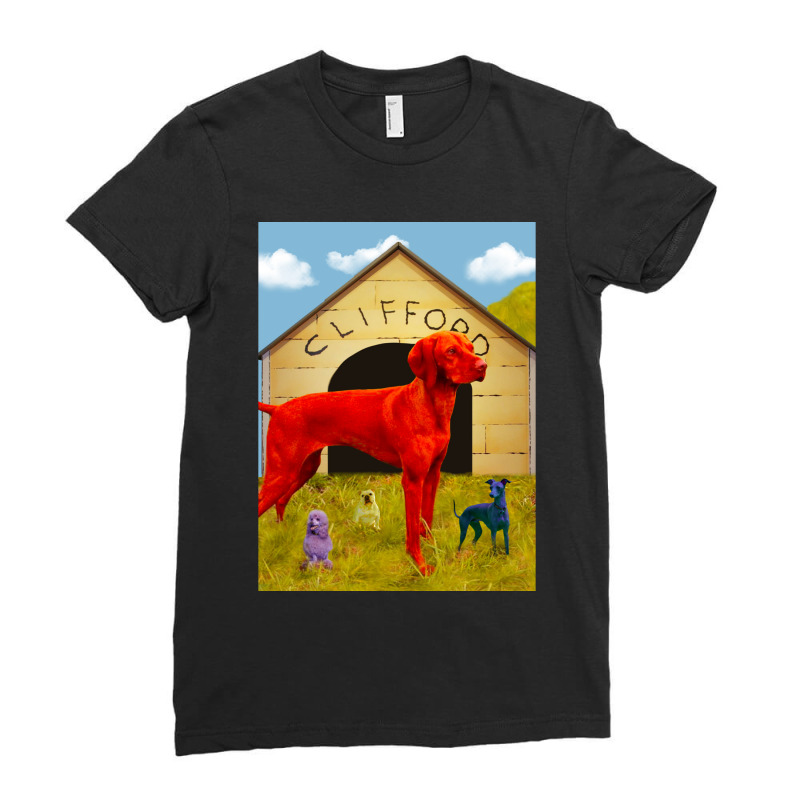 Clifford The Big Red Dog Ladies Fitted T-Shirt by TIMOTHYSHRINER | Artistshot