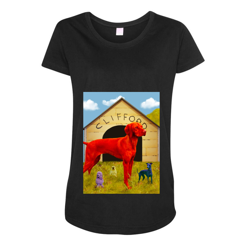 Clifford The Big Red Dog Maternity Scoop Neck T-shirt by TIMOTHYSHRINER | Artistshot