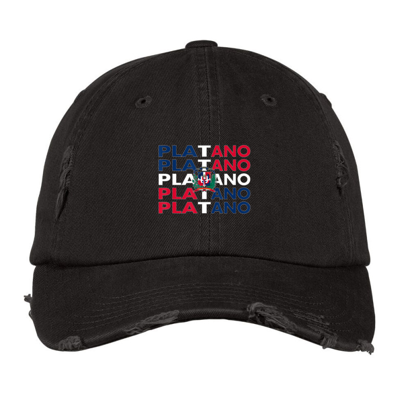 Platano Power Dominican Republic Flag Dominicana Vintage Cap by cm-arts | Artistshot