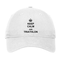 Keep Calm And Triathlon Adjustable Cap | Artistshot