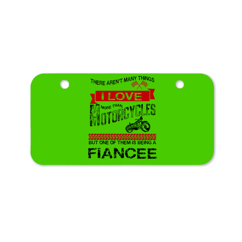 This Fiance Loves Motorcycles Bicycle License Plate | Artistshot