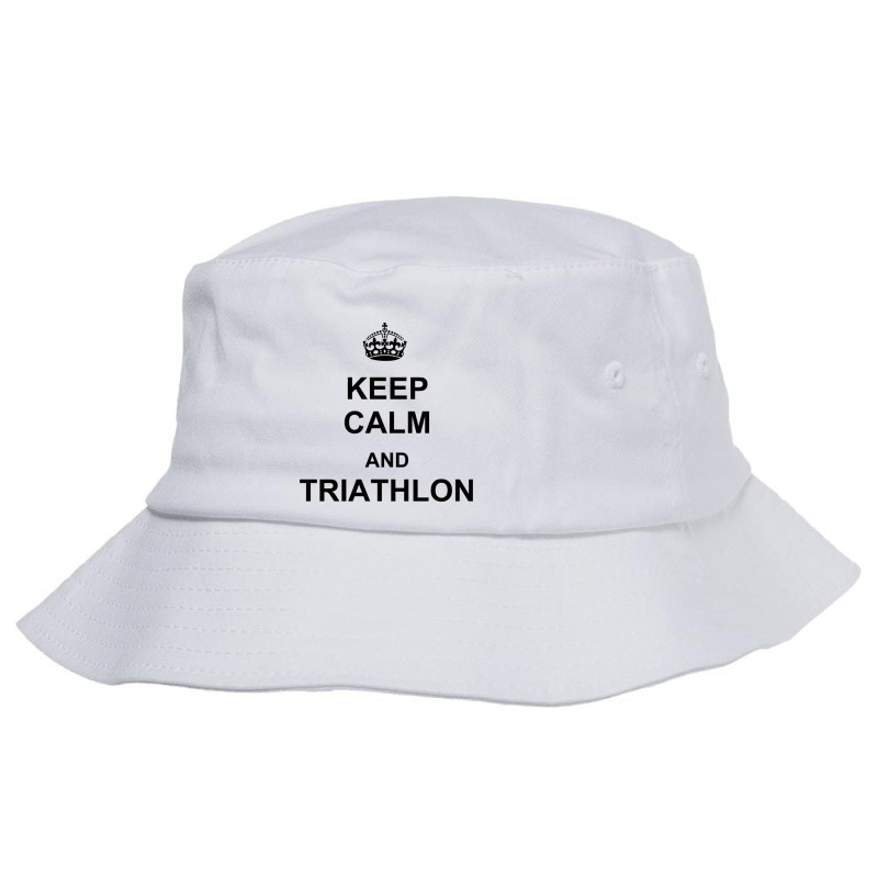 Keep Calm And Triathlon Bucket Hat by YAMARIMULERO | Artistshot