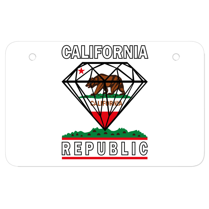 California Diamond Republic Atv License Plate | Artistshot