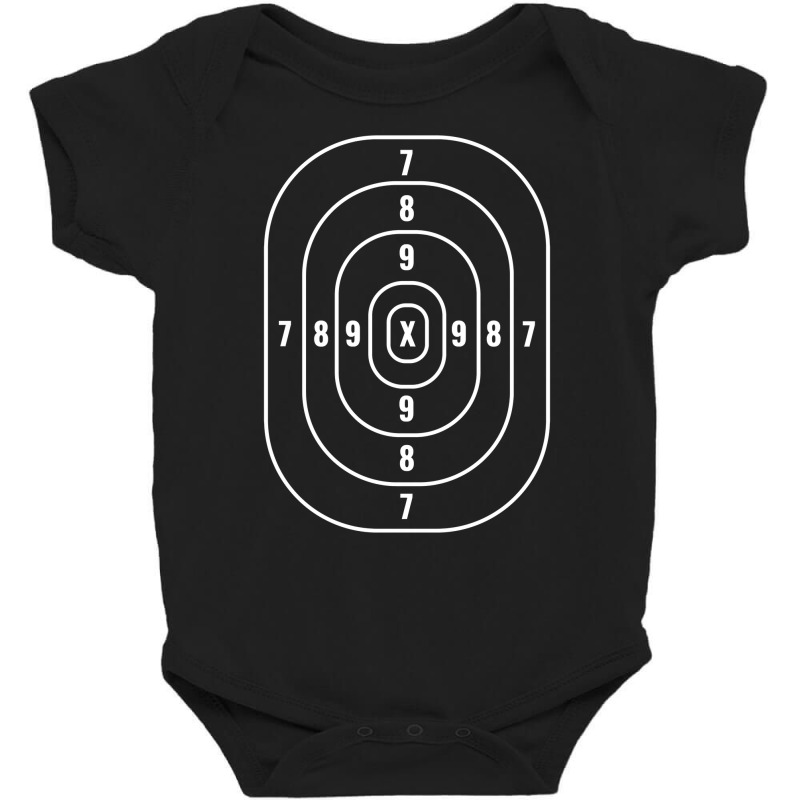 Human Silhouette Shooting Range Target Sweatshirt Baby Bodysuit | Artistshot