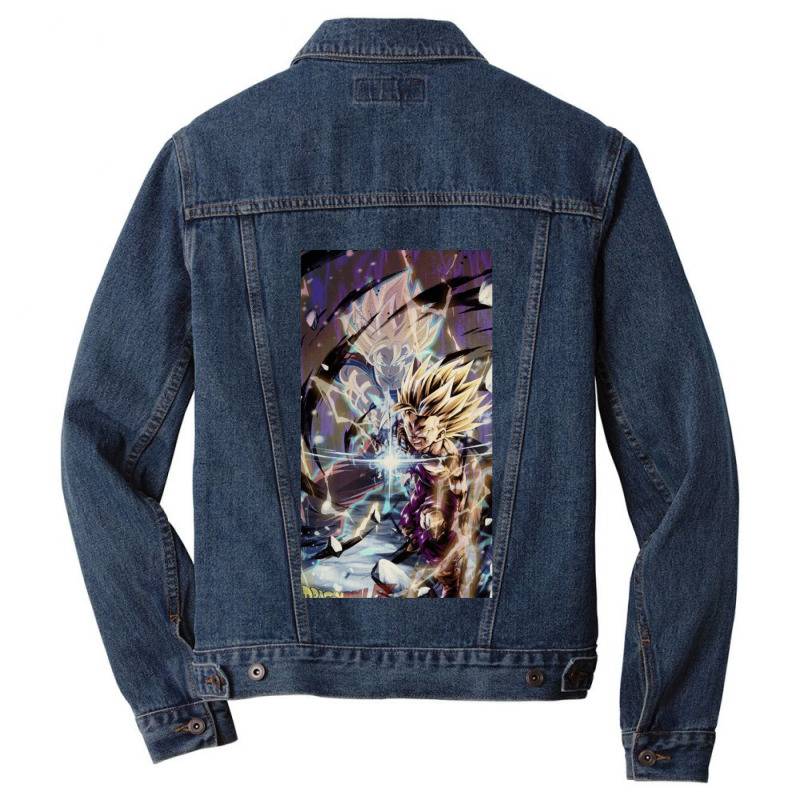 Father And Son Kamehameha For Friend Men Denim Jacket | Artistshot